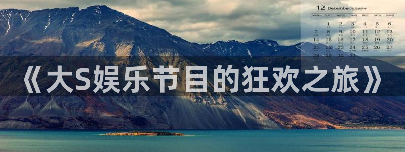 星耀国际5招商：《大S娱乐节目的狂欢之旅》