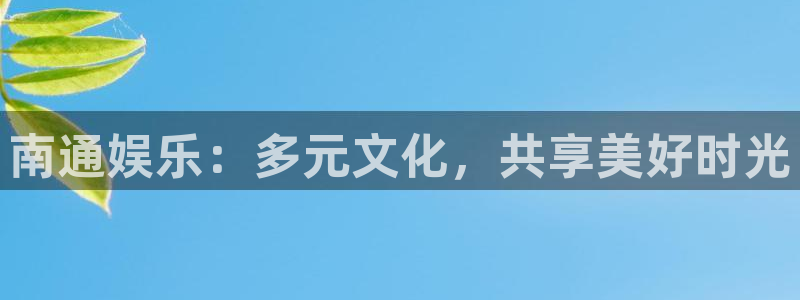 星耀国际体育凯捷平台主管：南通娱乐：多元文化，共享美好时光
